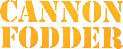 Cannon Fodder logo for Amiga